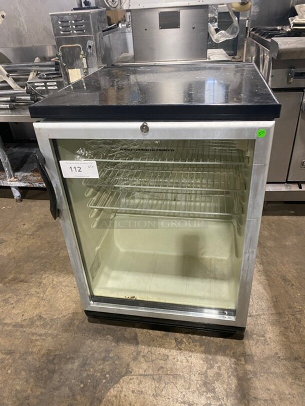 Felix Storch Commercial Countertop Single Door Cooler Merchandiser! With Poly Coated Racks! Model SCR600BL Serial 200110000093! 120V! - Image 1 of 7