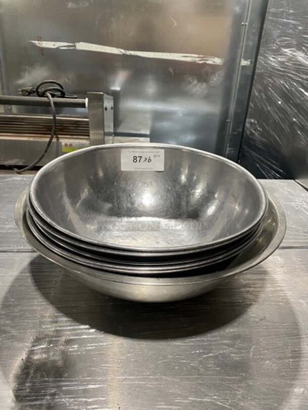 Assorted Size Stainless Steel Mixing Bowls! 6x Your Bid!