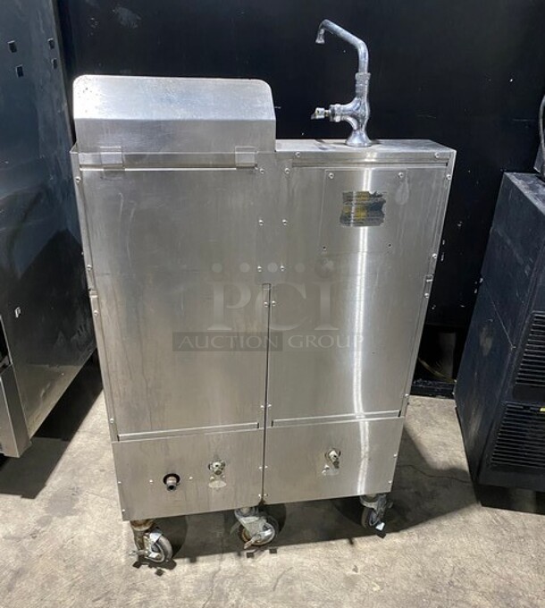 Keating Stainless Steel Gas Powered 2 Bay Pasta Cooker! On Casters!  - Image 3 of 11