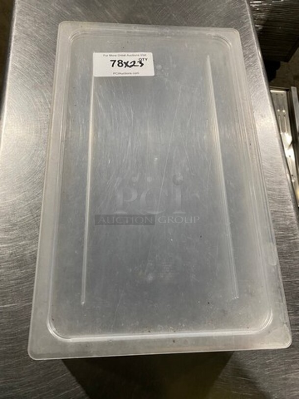 ALL ONE MONEY! Cambro Clear Poly Food Container Lids! - Image 1 of 5