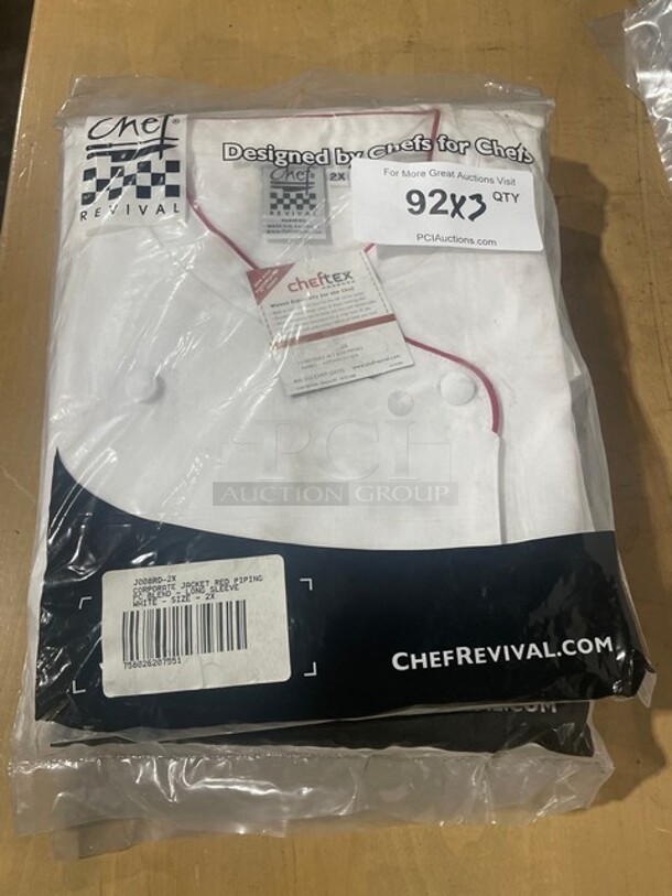 Chef Revival Long Sleeve Corporate Jacket! Size 2x! 3x Your Bid! - Image 1 of 5