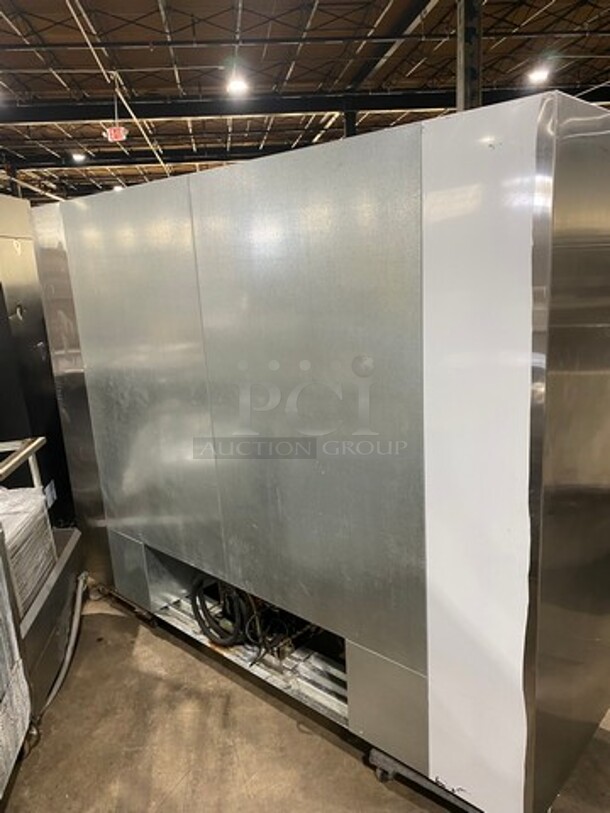 2013 Leader Commercial 4 Door Reach In Cooler Merchandiser! With View Through Doors! Poly Coated Racks! All Stainless Steel! Model: LS96 SN: PW05M0706 115V 60HZ 1 Phase - Image 3 of 9