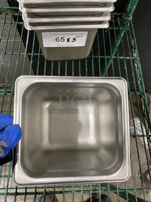 Winco Commercial Steam Table/ Prep Table Food Pans! All Stainless Steel! 5x Your Bid! - Image 3 of 7
