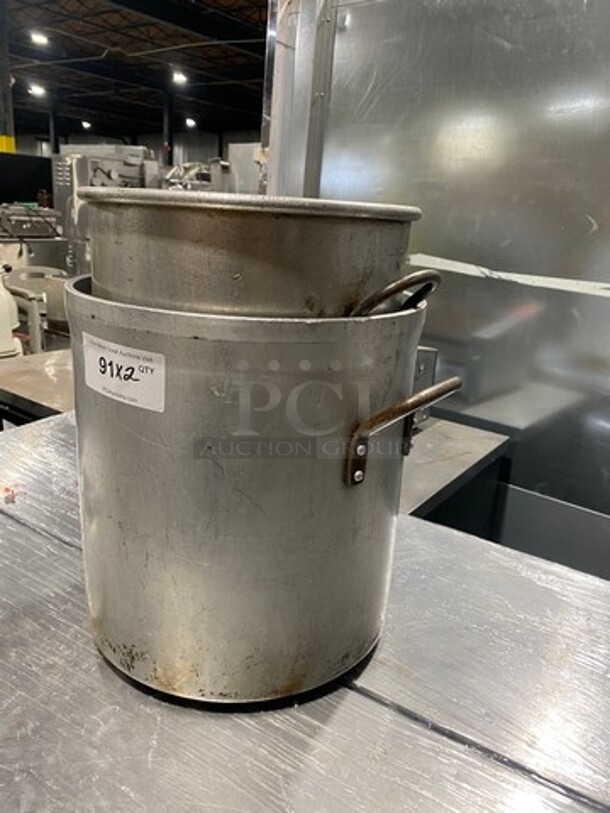 Assorted Stock Pots! With Side Handles! 2x Your Bid! - Image 2 of 9