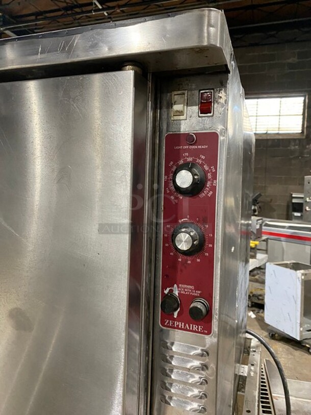 Blodgett Zephaire Edition Commercial Convection Oven! With Solid Doors! Metal Oven Racks! All Stainless Steel! On Legs! - Image 5 of 6