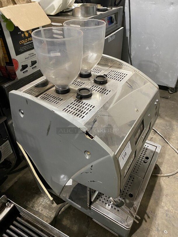 Commercial Countertop Espresso Machine! With Coffee Bean Grinder! All Stainless Steel! Model: AK2AA SN:360152 220/230V - Image 3 of 10