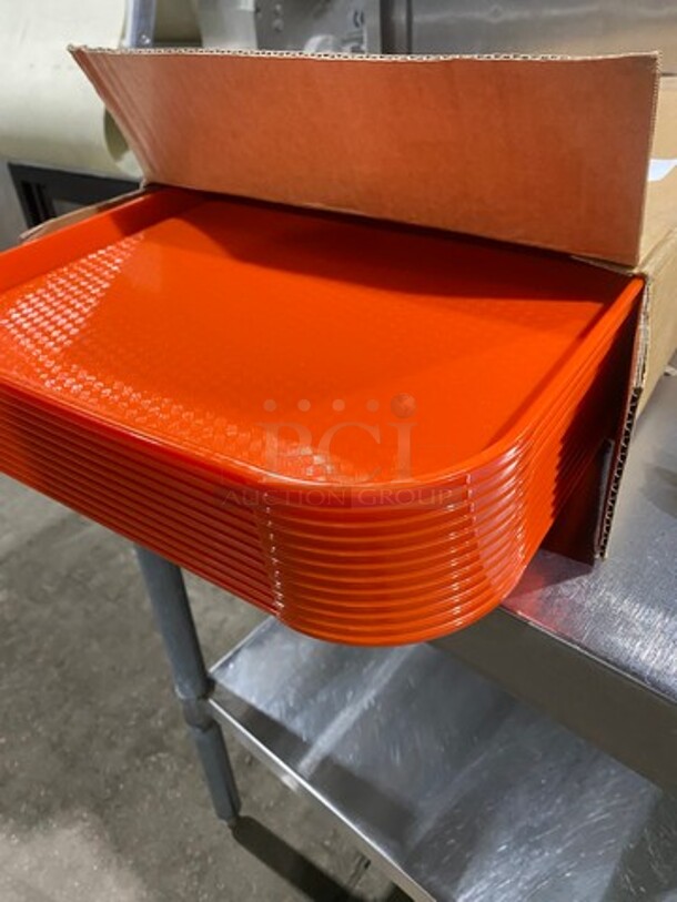 NEW! IN THE BOX! Cambro Orange Poly Food Serving Trays! - Image 3 of 7