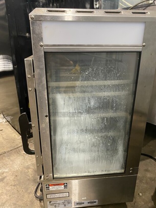 Antunes Commercial Countertop Heated Food Holding/ Display Cabinet Merchandiser! With Front Access Doors! Glass All Around! Stainless Steel Body! Model: SDC500 SN: 17091345 120V 60HZ 1 Phase - Image 2 of 9