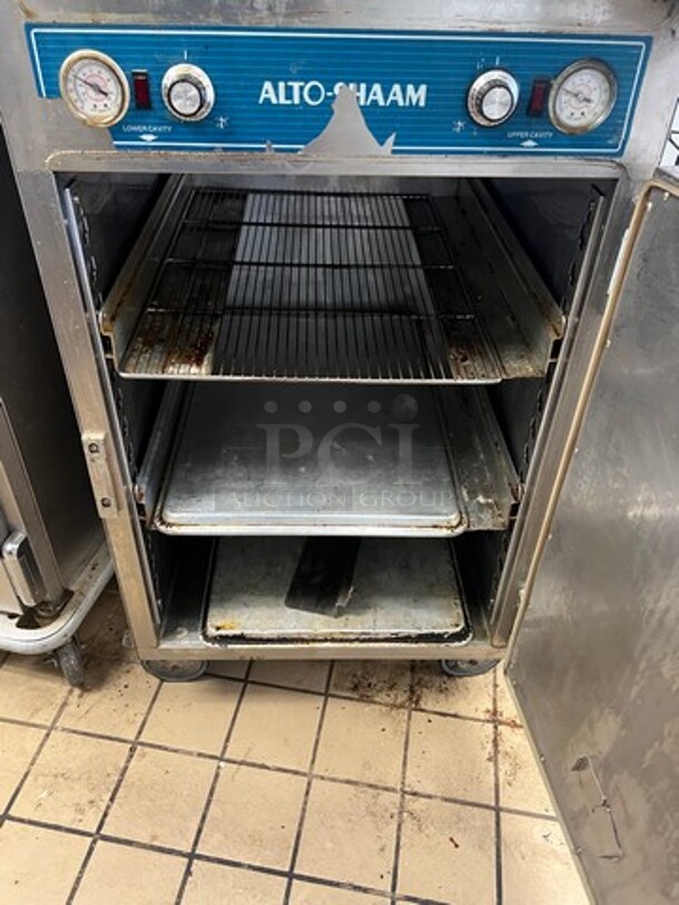 Alto Shaam Commercial Heated Holding Cabinet/ Food Warmer! All Stainless Steel! On Casters! WORKING WHEN REMOVED! Model: 1000UPVSI SN: 506004490 208/240V 60HZ 1 Phase - Image 4 of 8