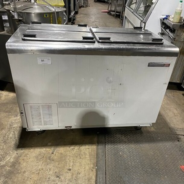 Kelvinator Commercial 2 Door Ice Cream Freezer/ Dipping Cabinet! All Stainless Steel! - Image 1 of 8