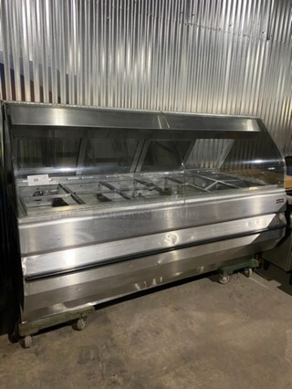 Henny Penny Commercial Countertop Electric Powered Heated Food Display Case Merchandiser! With Rear Access Sliding Doors! Stainless Steel Body! Model: HMR106 SN: HA0610047 120/208V 60HZ 1 Phase