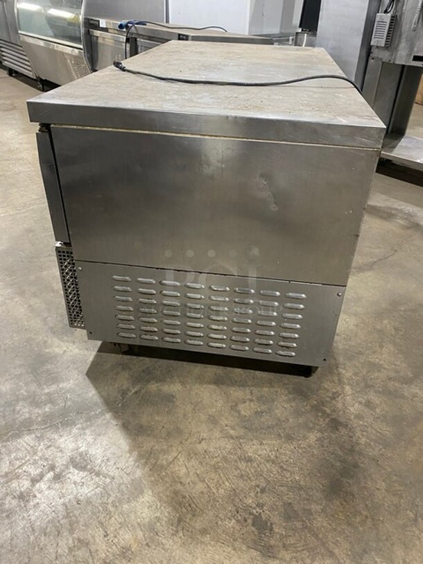 Continental Commercial Refrigerated 4 Drawer Lowboy/Worktop Cooler! With Single Door Refrigerated Storage Space! All Stainless Steel! On Casters! 115V 1 Phase! Model: CRA6B SN: 15733254! - Image 3 of 9