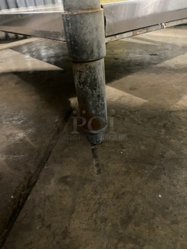 All Stainless Steel Commercial Prep Table! With Right Side Sink! With Water Dispenser! With Underneath Storage Space! On Legs! - Image 8 of 8