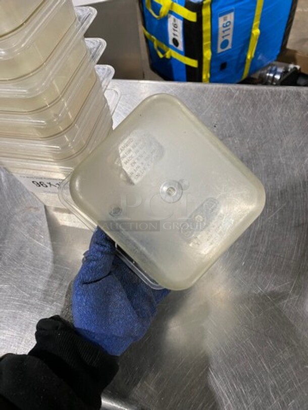 Cambro Clear Poly 1/6x6" Food Containers! 20x Your Bid! - Image 5 of 6