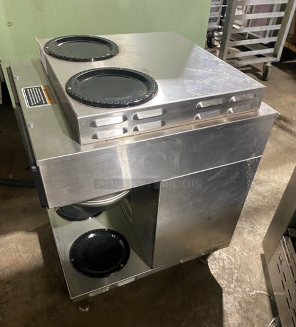 Bunn Commercial Countertop Dual Coffee Brewing Machine! With 4 Coffee Pot Warming Stations! All Stainless Steel! On Small Legs! Model: AXIOM2/2TWIN SN: AXTN017098 120/208/240V 1PH - Image 2 of 9