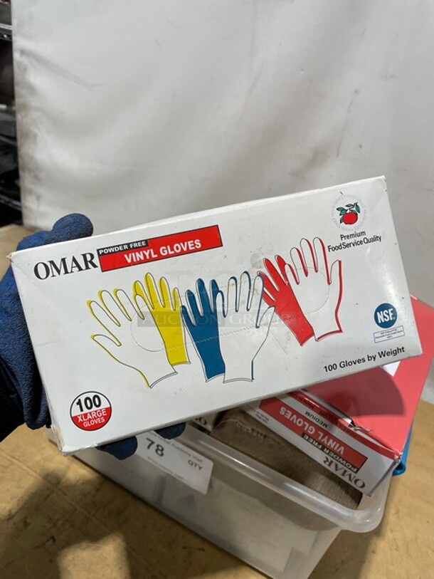 Lot Of Powder Free Vinyl Gloves! With Multifold Paper Towels & Patty Paper! All One Money!  - Image 4 of 10