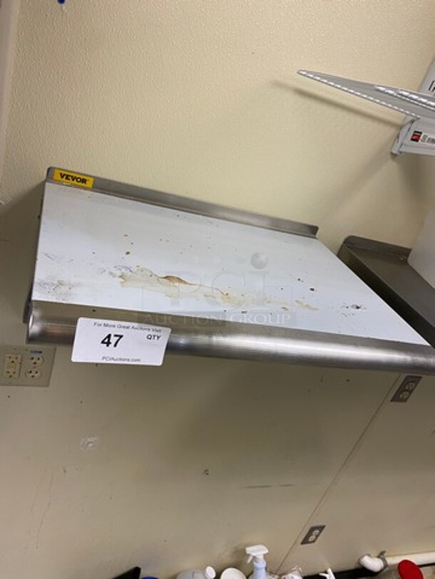 Commercial Solid Stainless Steel Wall Mount Shelf! - Image 4 of 5