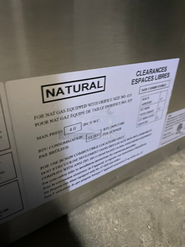 SWEET! NEW! SABA Commercial Countertop Natural Gas Powered 2 Burner Stove! Stainless Steel Body! - Image 7 of 9
