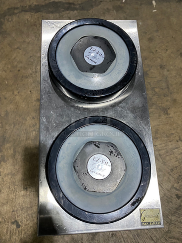 San Jamar Gourmet Commercial 2 Well Plate Dispenser! All Stainless Steel! - Image 4 of 4