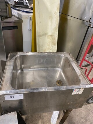 All Stainless Steel Under The Bar Sink! On Legs!