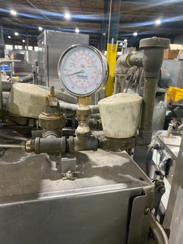 ADS High Temp Upright Pass Through Dishwasher! Model HT25! With Hot Water Booster! Model B13! All S.S.! On Legs!  - Image 9 of 9