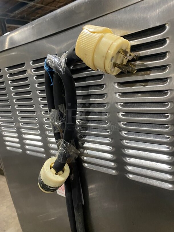 Taylor Commercial Floor Style Dual Soft Serve/Milk Shake Combination Machine! With Milkshake Attachment! All Stainless Steel! On Casters! 208/230V 3 Phase! Model: 632-33 SN: H0117437! - Image 10 of 10