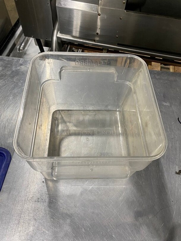 Cambro Polycarbonate Clear Food Storage Containers! With Handles! Model: 12SFSCW! All One Money! - Image 3 of 5
