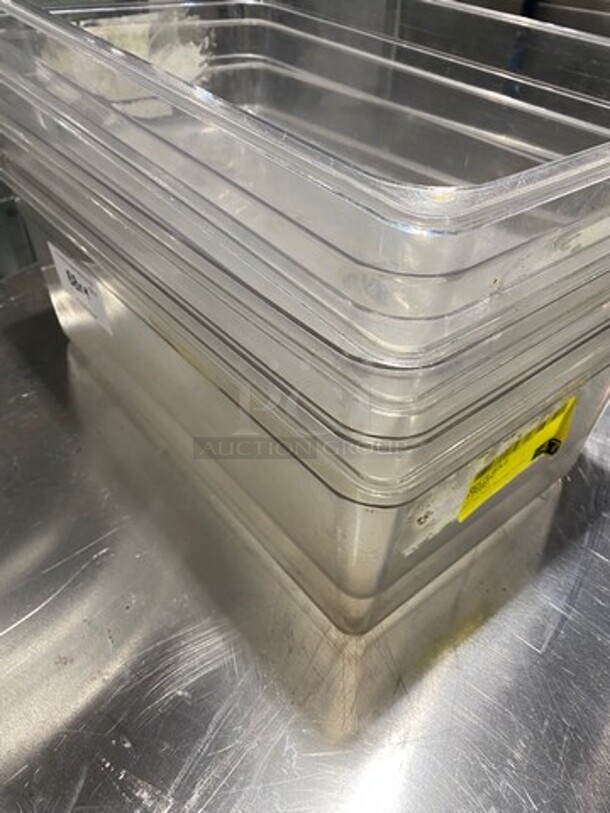 Winco Clear Poly Food Containers! 4x Your Bid! - Image 2 of 7