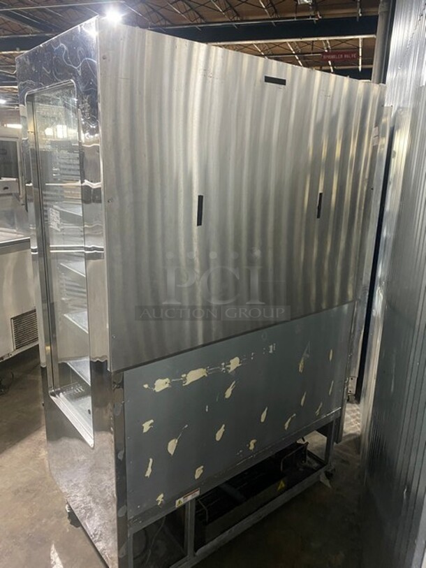 Karlos 200 UL Stainless Steel Commercial Refrigerated Grab N Go Open Merchandiser! On Casters! SN: 48219 230V - Image 3 of 10