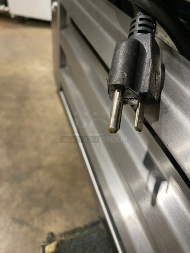 2011 Cool Tech Commercial Refrigerated Deli Display Case Merchandiser! With Slanted Front Glass! With Sliding Rear Access Glass Doors! All Stainless Steel! Model: CMPH48SD SN: 113342 120V - Image 10 of 10