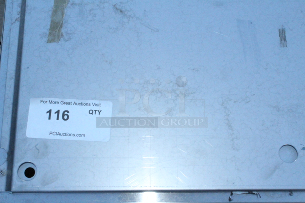 BRAND NEW SCRATCH & DENT! Scotsman HID540A-1 Meridian 21 1/4" Air Cooled Nugget Ice Machine with 40 lb. Bin, Water Dispenser, and Equipment Stand with Door - 115V, 500 lb. Top of the unit is dented.  - Image 7 of 7