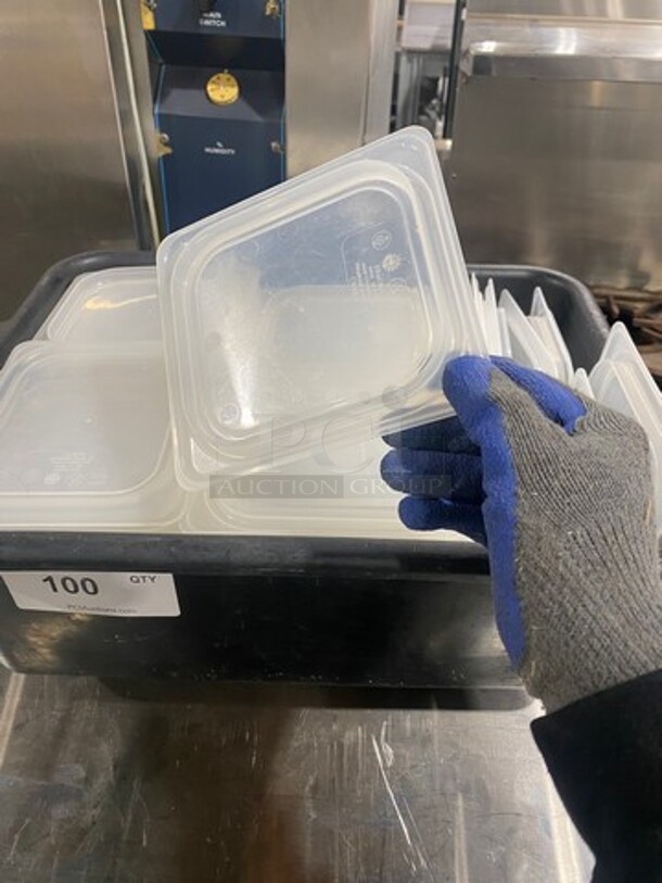ALL ONE MONEY! Cambro Clear Poly Food Container Lids! - Image 3 of 6