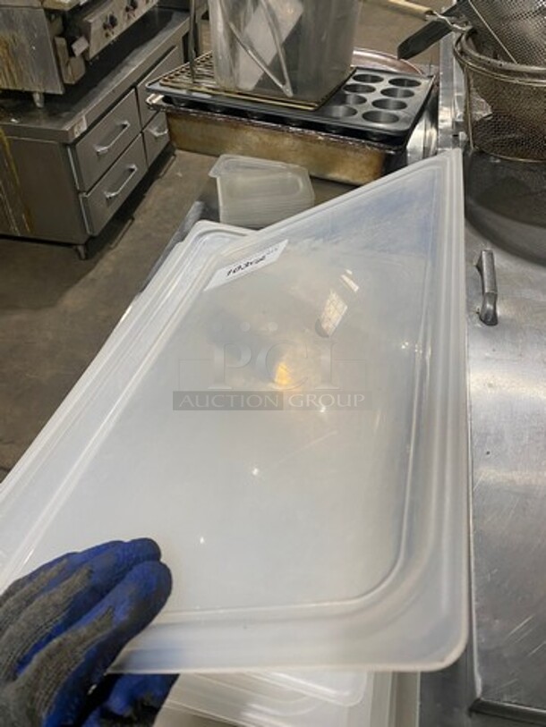 ALL ONE MONEY! Cambro Clear Poly Food Container Lids! 12x Your Bid! - Image 5 of 6