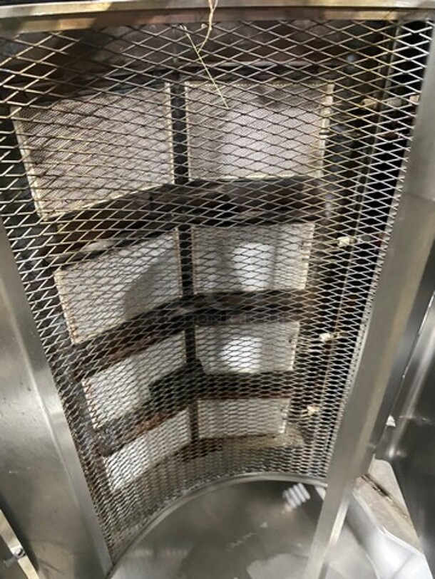 LATE MODEL! 2017 Inoksan Commercial Natural Gas Powered Kebab/ Gyro Machine! All Stainless Steel! Model: PDG400N SN: 37011908007 115V - Image 6 of 9