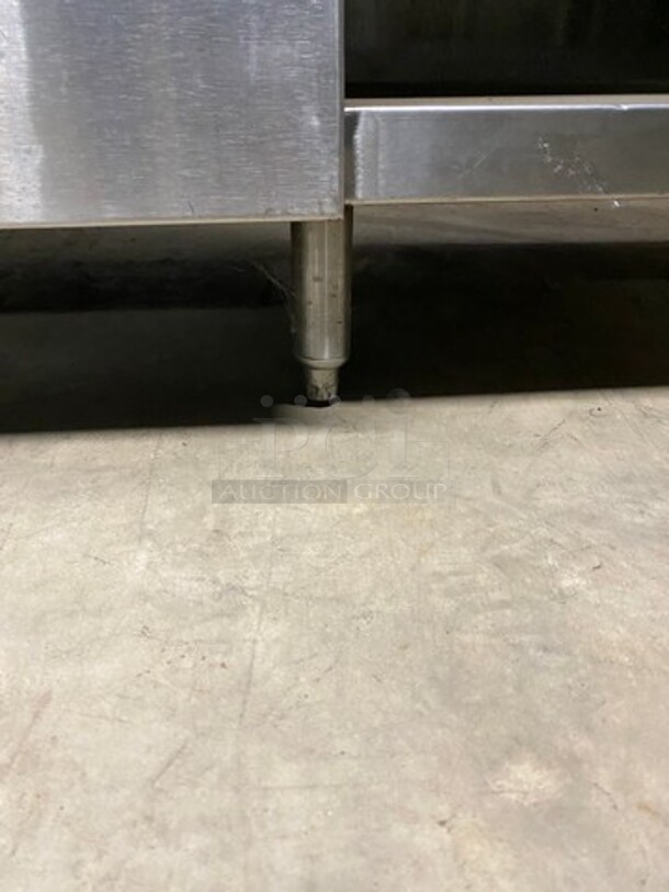 Custom Made Work Top/ Prep Table! With Storage Space Underneath! With Back Splash! All Stainless Steel! On Legs! - Image 7 of 7