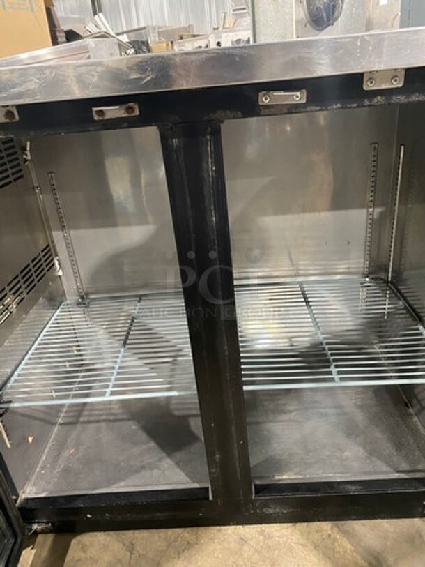 Supera 2 Glass Door Commercial Bar back cooler! MODEL BBC2448G SN:6236331315070207 115V  - Image 5 of 9