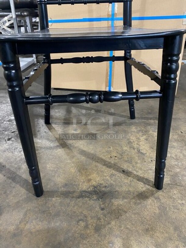 NICE! BRAND NEW Black Elegant Poly Style Indoor/ Outdoor Chairs! 6x Your Bid! - Image 6 of 9