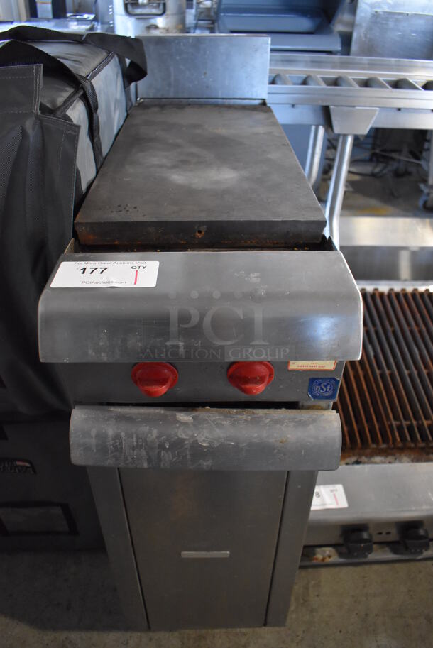 Vulcan Hart Stainless Steel Commercial Electric Powered Flat Top Griddle. 240 Volts, 3 Phase. 12x38x43
