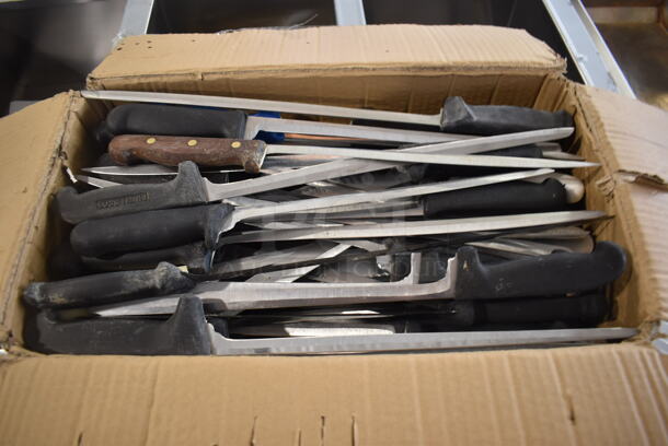 100 SHARPENED Stainless Steel Fillet Knives. 100 Times Your Bid!