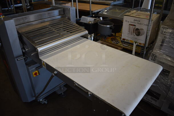 2019 Ram Model Q670/1400 Stainless Steel Commercial Floor Style Reversible Dough Sheeter on Commercial Casters. 220 Volts, 3 Phase. 122x40x49 - Image 2 of 11