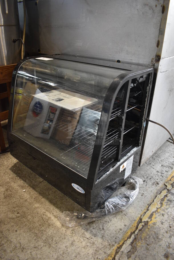 BRAND NEW SCRATCH AND DENT! KoolMore Model CDC-3C-BK Metal Commercial Countertop Refrigerated Display Case. Missing Side Pane. See Pictures For Damage. 110-120 Volts, 1 Phase. 27x18x27. Tested and Working! - Image 2 of 7