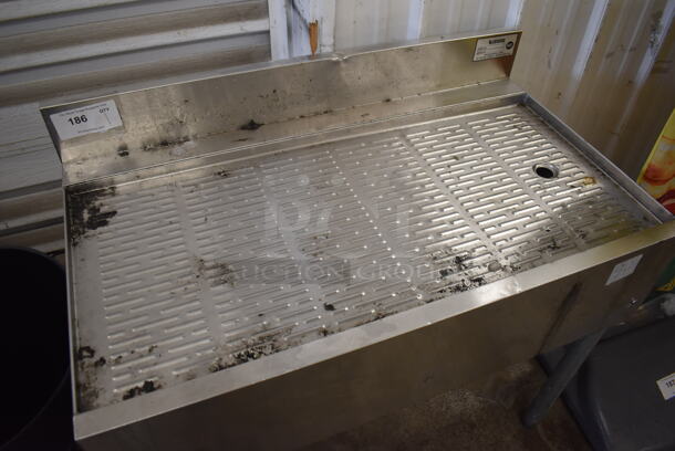 Krowne Stainless Steel Commercial Drain Board. 36x21x34 - Image 3 of 4