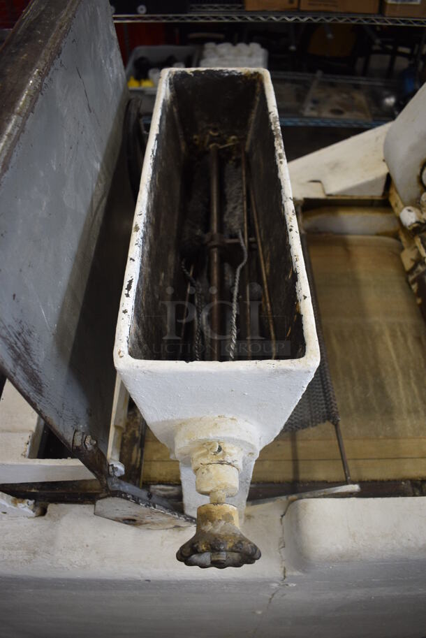 Metal Commercial Floor Style Dough Sheeter on Commercial Casters. 250 Volts, 1 Phase. 89x34x54 - Image 6 of 8