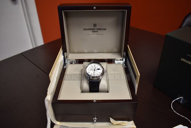 BRAND NEW IN BOX! Frederique Constant Geneve Men's Moonphase Automatic FC-712MS4H6 Watch