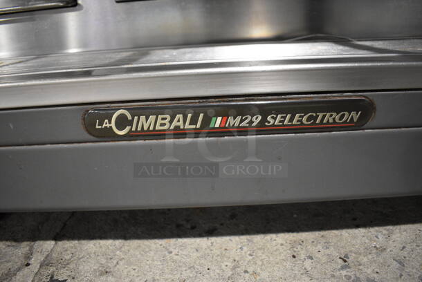 La Cimbali M29 Stainless Steel Commercial Countertop 3 Group Espresso Machine w/ 3 Portafilters and 2 Steam Wands. 208-220 Volts, 1 Phase. 38x23x22 - Image 5 of 7