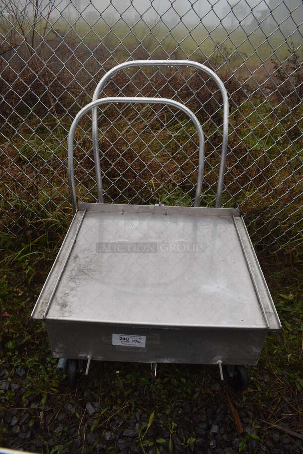 Metal Commercial Cart on Commercial Casters. 28x36x40 - Image 1 of 4