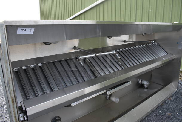 9.5' Stainless Steel Commercial Grease Hood w/ Filters. 114x54x27 - Image 4 of 6