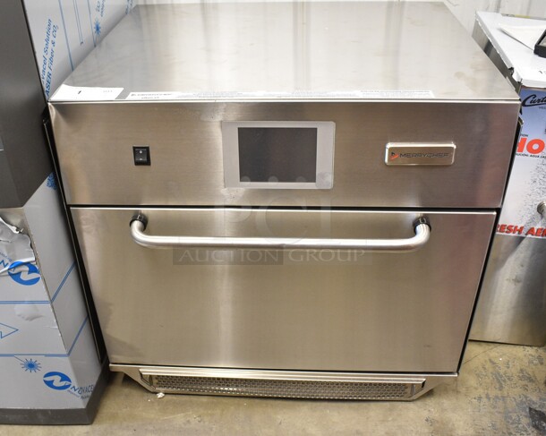 BRAND NEW SCRATCH AND DENT! 2024 Merrychef eikon e5 Stainless Steel Commercial Countertop Electric Rapid Cook Oven. 208/240 Volts, 1 Phase.  - Image 2 of 10