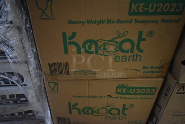 PALLET LOT of 55 BRAND NEW! Boxes Including Almond Heavy Weight Poly Knives, 52101 Micro Twin Bath Tissue Dispenser, Solo Cups, Libbey 5203 11 oz Glass Mugs, Arcoroc Syrup Pourers, Arcoroc Glasses, Solo Teaspoons, Karat Poly Spoons. 55 Times Your Bid! - Image 11 of 12
