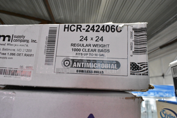 6 BRAND NEW Boxes Including Paper Hot Cups 10 oz, LHRDS-10 Graphic Lids, SKYF3036HB 20-30 Gallon Bags, Eco Java Jacket, Paper Hot Cups 8 oz, HCR-242406C Clear Bags. 6 Times Your Bid!  - Image 8 of 8